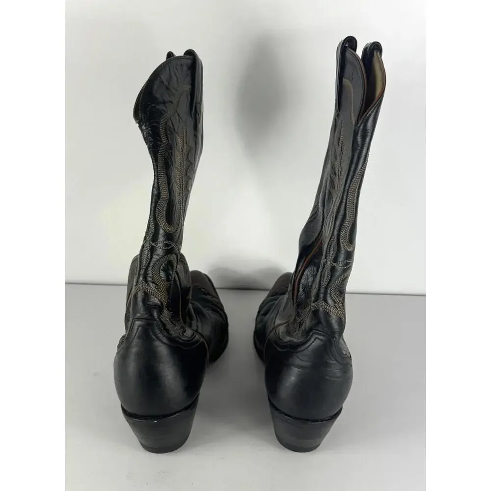 Tony Lama Teju Lizard Cowboy Boot Men's Size US 9 D Western Wingtip Style 6814